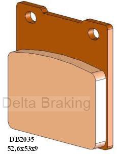 Placute de frana MAGNI 1200 S Sport 01, spate, DB2035 RD-N2