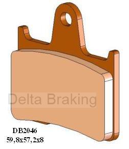 Placute de frana MZ/MUZ 1000 S 03-07, spate, DB2046 RD-N2