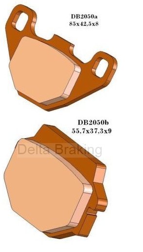 Placute de frana OSSA 500 92, spate, DB2050 RD-N2