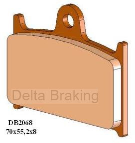 Placute de frana MZ/MUZ 1000 S 03-07, fata, DB2068 RD-N2