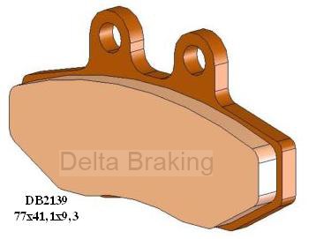 Placute de frana MBK 125 NXC Flame X 04-09, fata, DB2139 RD-N2