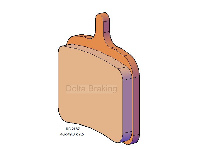 Placute de frana BUELL 1125 R/CR 08-10, spate, DB2187 RD-N2