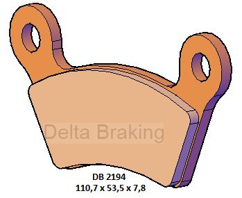 Placute de frana CAN-AM 990 GS Spyder SM5 /SE5 08-10, spate, DB2