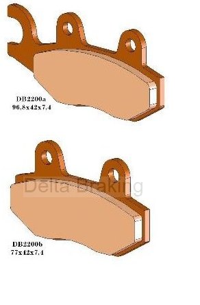 Placute de frana HARTFORD 125 VR X/H Velo-Cross 00-03, fata, DB2
