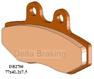 Placute de frana HARTFORD 125 Cabriolet 01, fata, DB2700 RD-N2