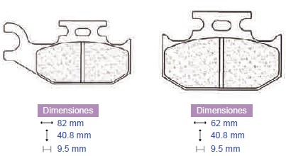Placute frana Can-am, cod 2012, Carbone Lorraine