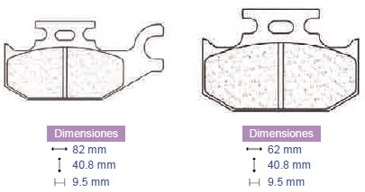 Placute frana Can-am, cod 2166, Carbone Lorraine