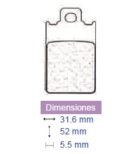 Placute frana Mbk, cod 2181, Carbone Lorraine