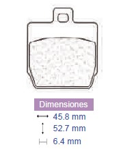 Placute frana Mbk, cod 2199, Carbone Lorraine