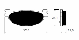 Placute de frana Mbk, cod P-10768