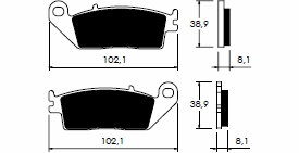 Placute de frana Sachs, cod P-10796